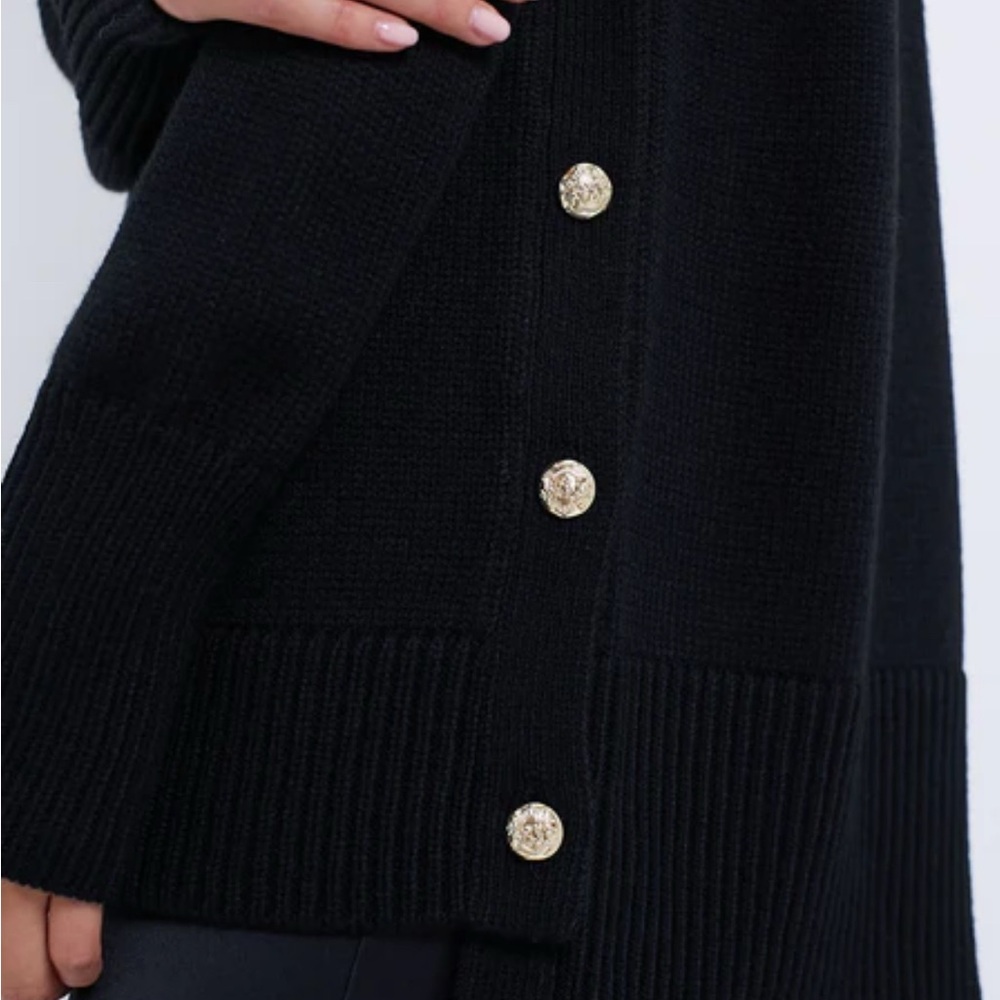 NWT Tuckernuck Black Bexley Sweater Sz M - Picture 3 of 9